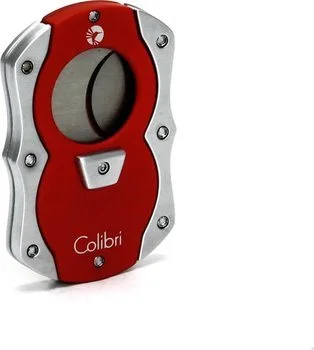 Colibri 'Cut' Cigar Guillotine Red/Silver