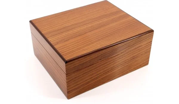 Humidor Savoy by Ashton ze dřeva zebrawood, malý, edice Basic