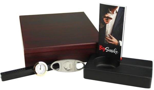 BigSmoke Humidor Set hnědý