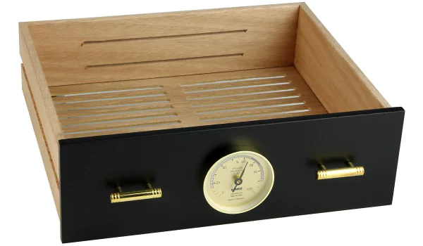 Zásuvka pro adorini Humidor Chianti medium black s otvorem pro vlhkoměr obraz 5