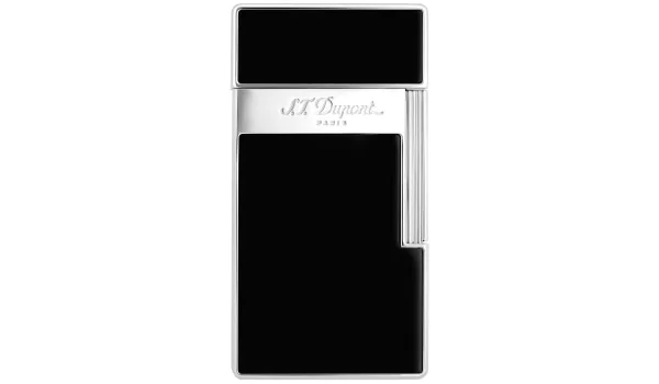 Zapalovač S.T. Dupont Biggy Black Lacquer Chrome 025001